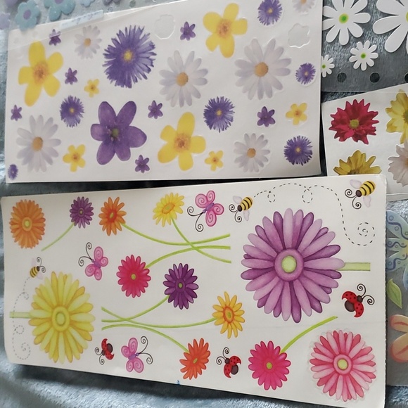 Flower Flowers Stickers Embellishment Bundle Scrapbooking - Picture 2 of 7